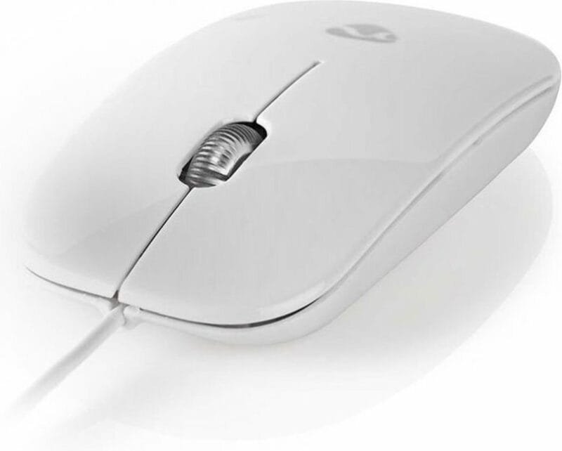 Nedis Wired Mouse Ενσύρματο Ποντίκι Λευκό